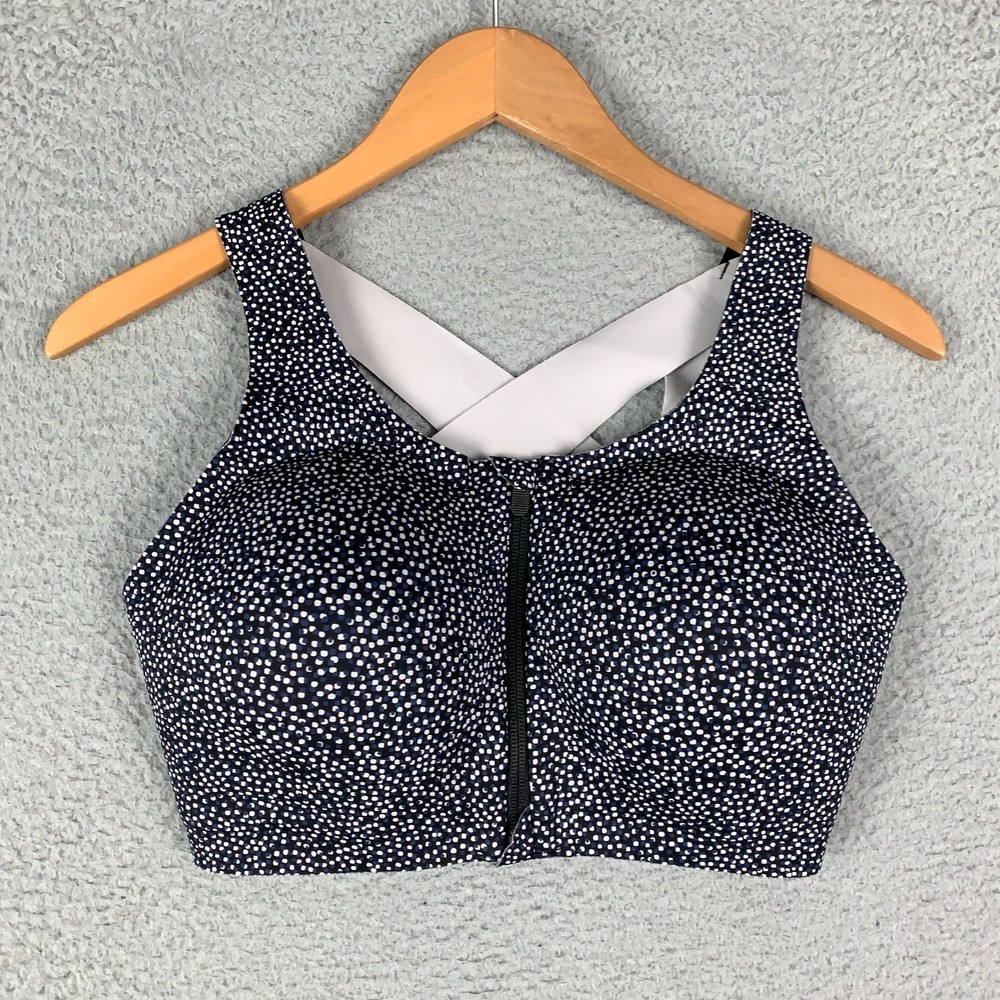 Lululemon Enlite Sports Bra 34E Double Dimension Starlight Zip Up High Support